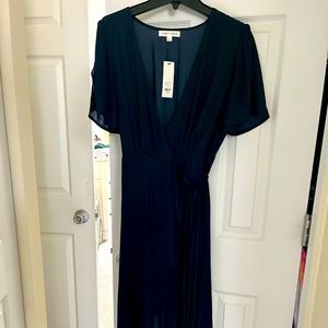 Navy High Low Dress